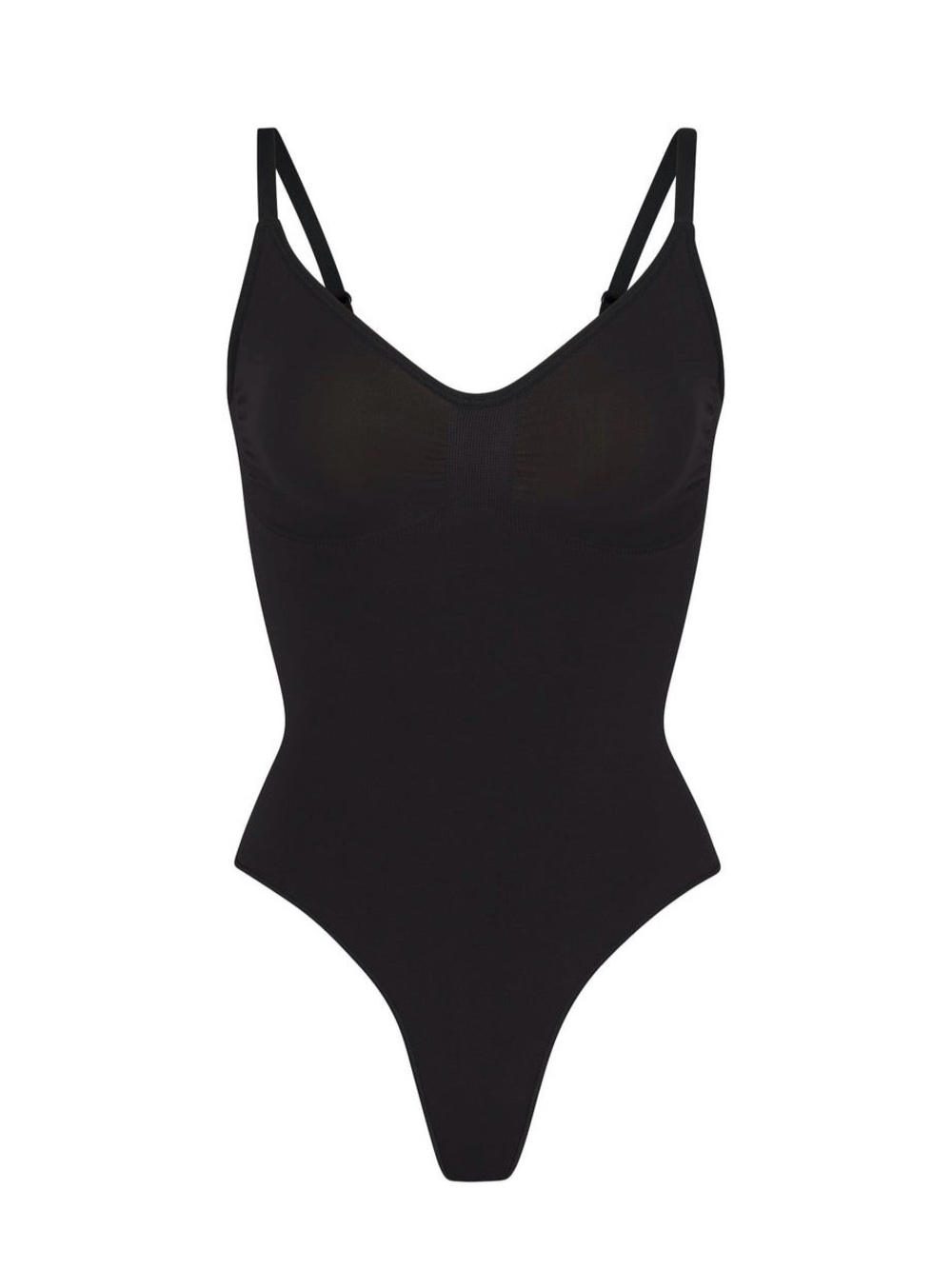 SKIMS Black Scultping Thong Bodysuit in Onyx. Large NWOT